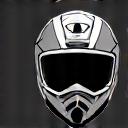 Dual-sport helmet icon with integrated visor