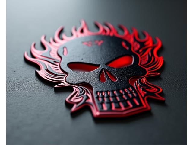 Rebel Skull Decal